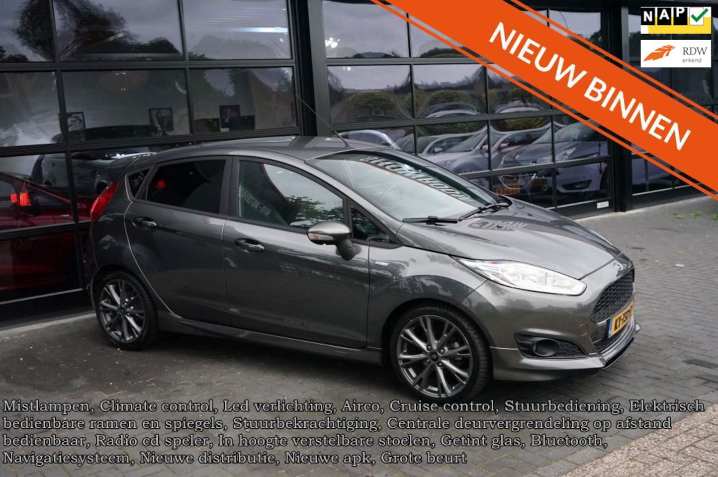 Ford Fiesta - 1.0 EcoBoost ST-Line 1.0 EcoBoost ST Line, PDC, Clima, Navi, Led, 17 inch - AutoWereld.nl