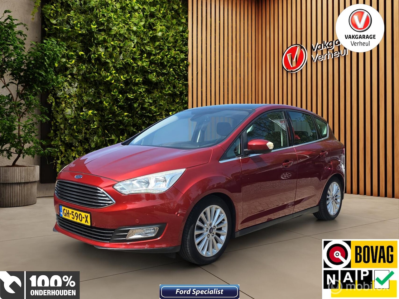 Ford C-Max - 1.0 Titanium 125Pk ✅Trekhaak ✅Camera ✅Navi ✅Boekjes - AutoWereld.nl