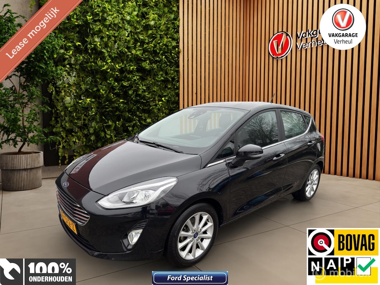Ford Fiesta - 1.0 EcoBoost Titanium 101PK ✅5Drs ✅Boekjes ✅Nap - AutoWereld.nl