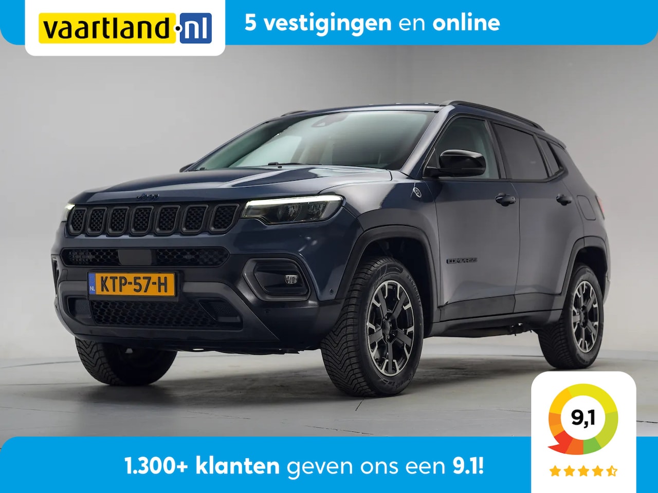 Jeep Compass - 240 xe Plug-in Trailhawk [ LED Navi Camera Apple/Android Cruise ] - AutoWereld.nl