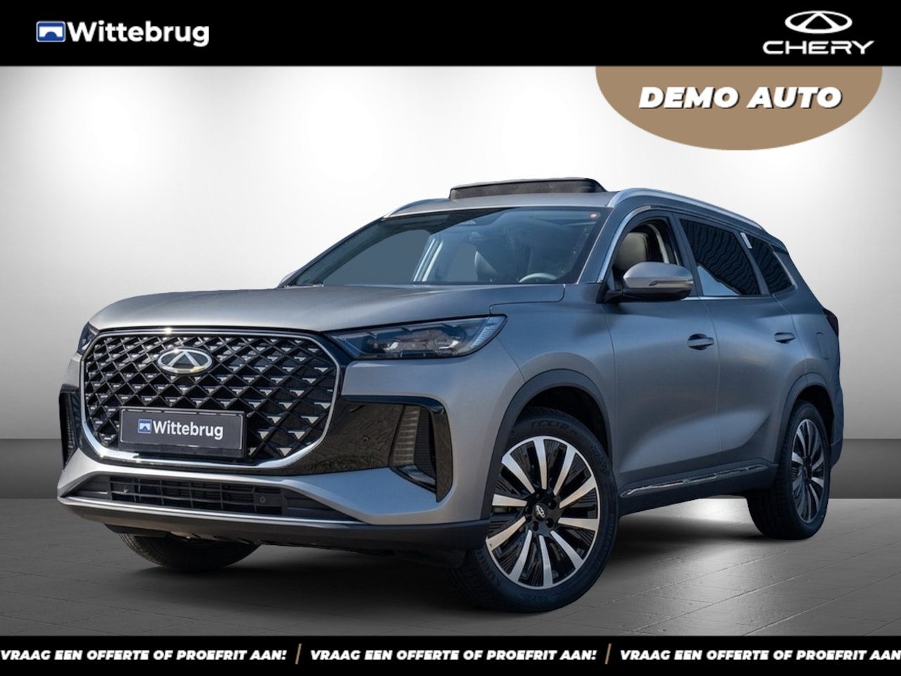 Chery Tiggo 8 - Unique Plug-In Hybride met 1100 km Range, Navigatie, Camera en Massagefunctie Passagiersst - AutoWereld.nl