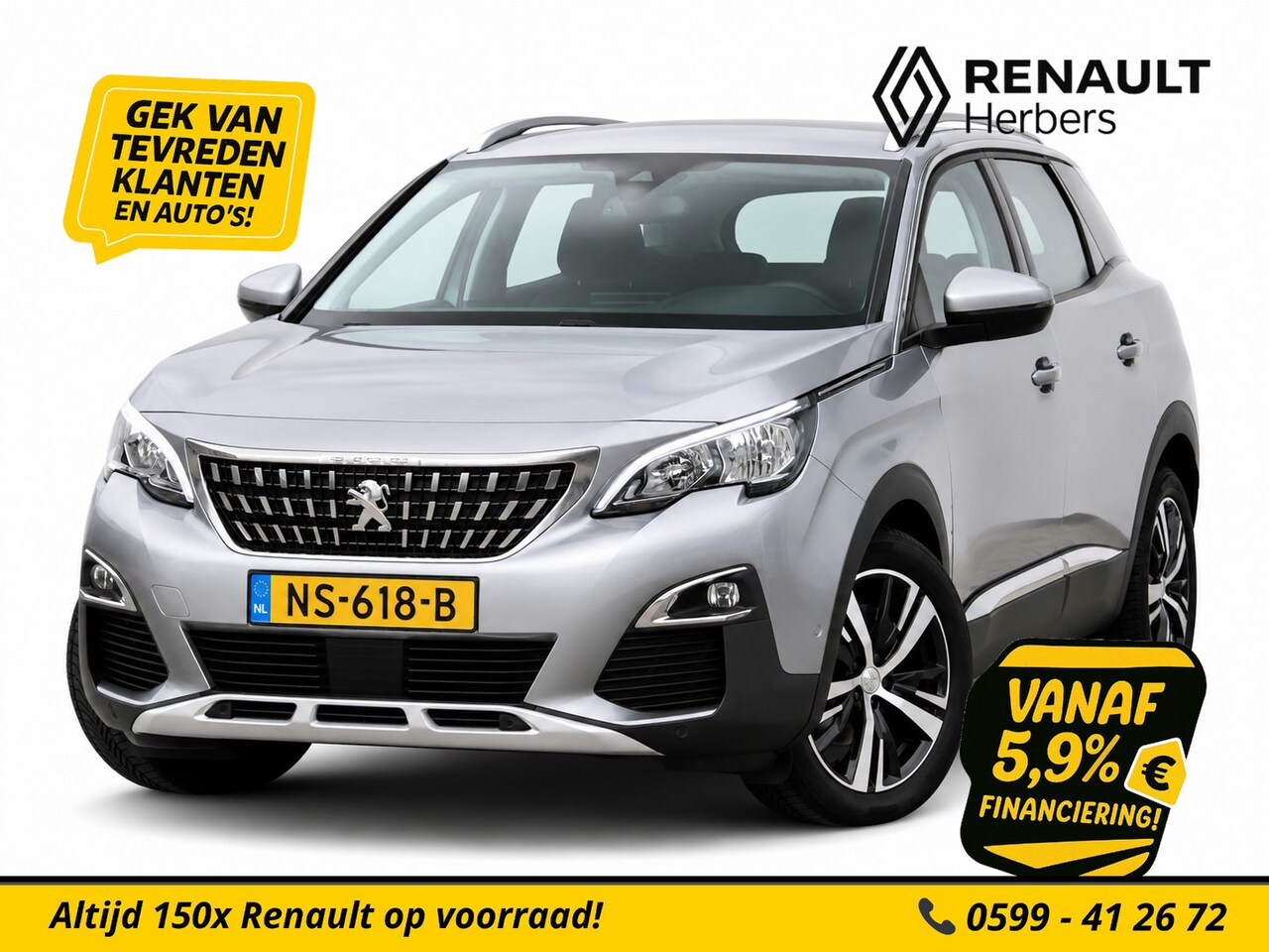 Peugeot 3008 - 1.2 PureTech Première AUTOMAAT / NAVI / CAMERA - AutoWereld.nl