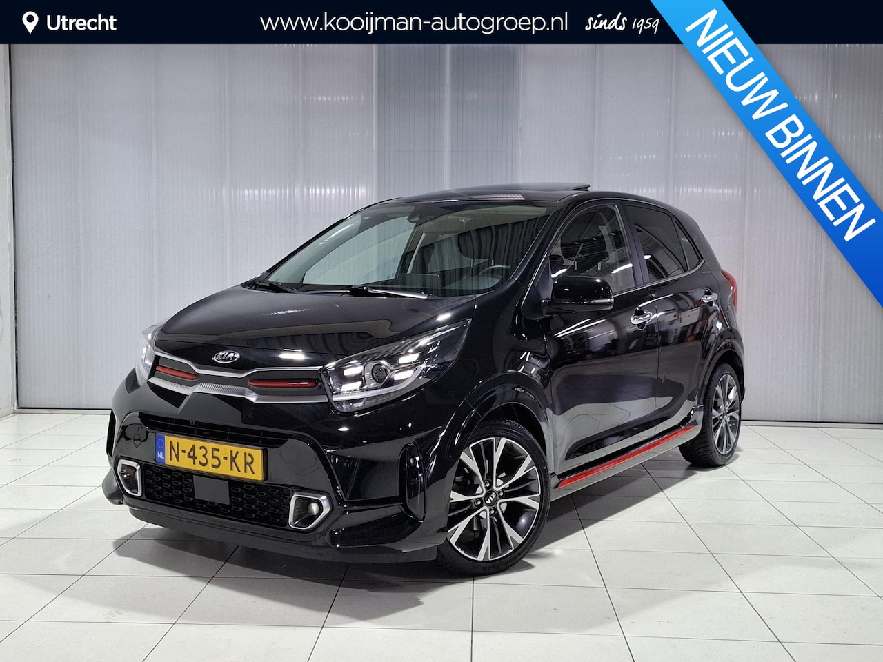 Kia Picanto - 1.0 T-GDi GT-Line 5p 1.0 T-GDi GT-Line 5p 100 PK, Stoel en stuur verwarming, Schuif kantel dak, Apple Carplay/A - AutoWereld.nl