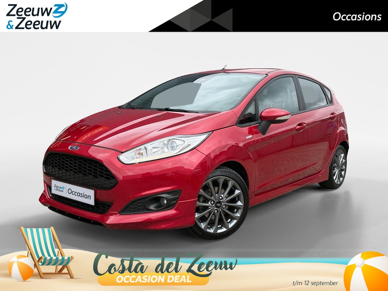 Ford Fiesta - 1.0 EcoBoost ST Line | 1ste Eigenaar Volledig Dealeronderhouden | Parkeersensoren achter | - AutoWereld.nl