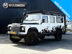 Land Rover Defender 110 - 2.5 TD5 SAFARI | GRIJS KENTEKEN 2P | LIER | LUXE STOEL | SNORKEL | DAKTENT FEMKES | RVS UI