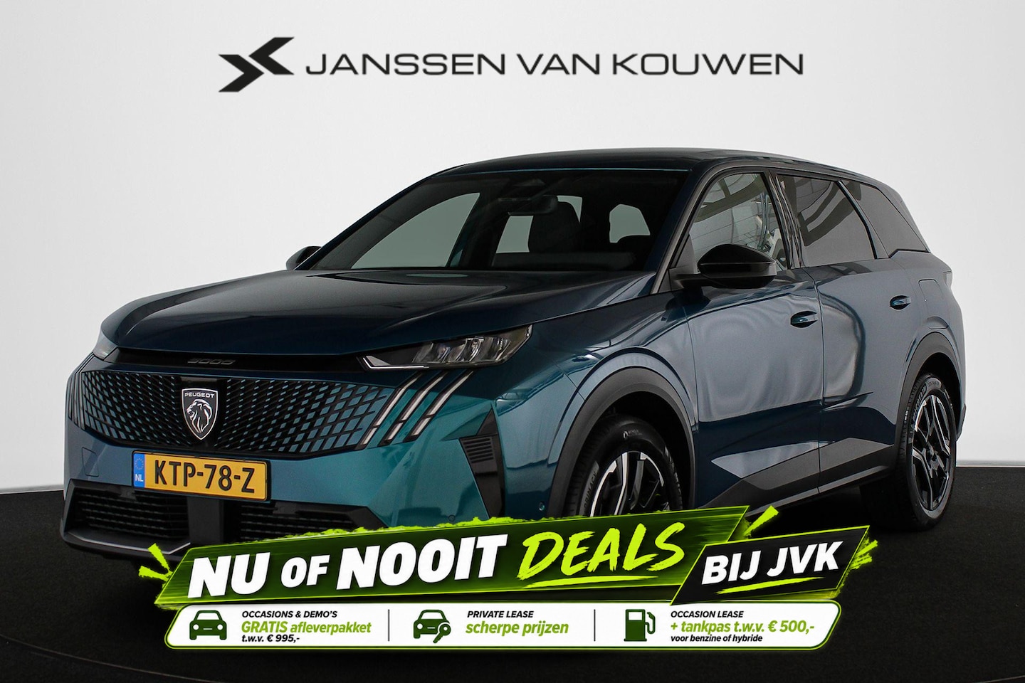 Peugeot 5008 - 1.6 Plug-in Hybrid 195 Allure 7p Stoelverwarming 360-Camera 19" - AutoWereld.nl
