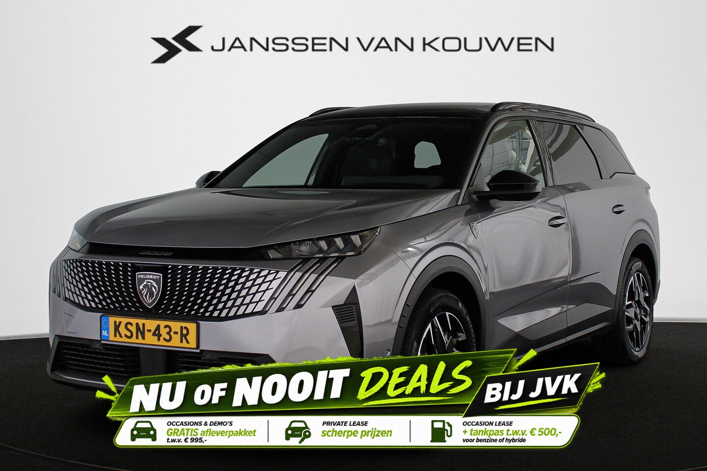 Peugeot 5008 - 1.2 Hybrid 145 GT 7p Stuur-Stoelverwarming 360 Camera Keyless - AutoWereld.nl