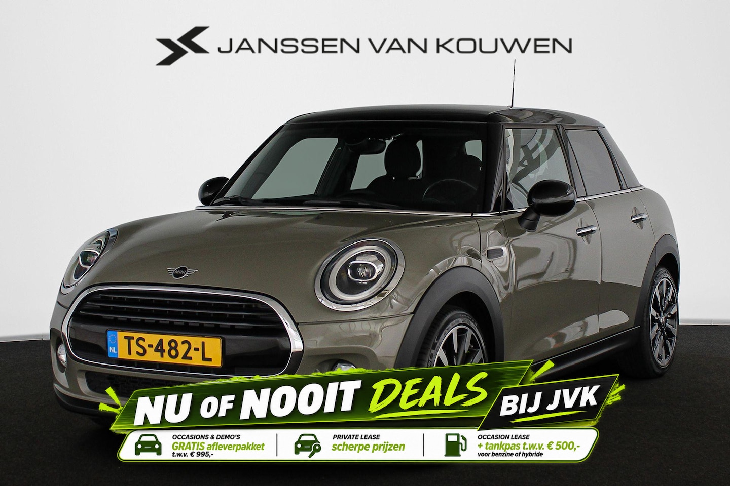 MINI 5-Deurs - 1.5 Cooper Chili Sportstoelen Stoelverwarming Navi LED Koplampen Union Jack - AutoWereld.nl