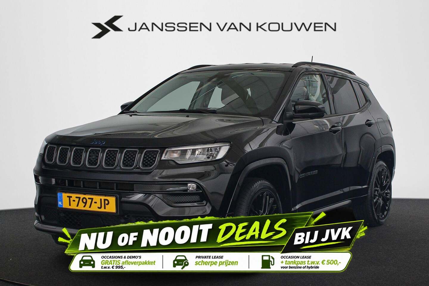 Jeep Compass - 4xe 240 Plug-in Hybrid Electric S Stuur-Stoelverwarming Keyless Alpine 360 Camera - AutoWereld.nl