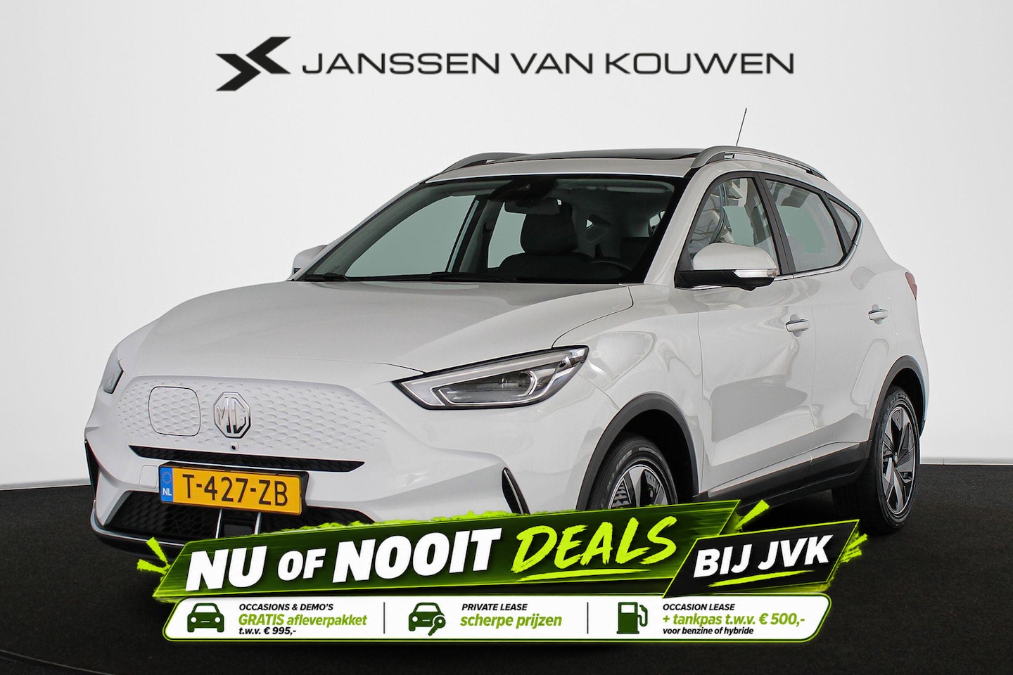 MG MG ZS EV - EV Standard Range Luxury 50 kWh Panoramadak Trekhaak Leder Stoelverwarming - AutoWereld.nl