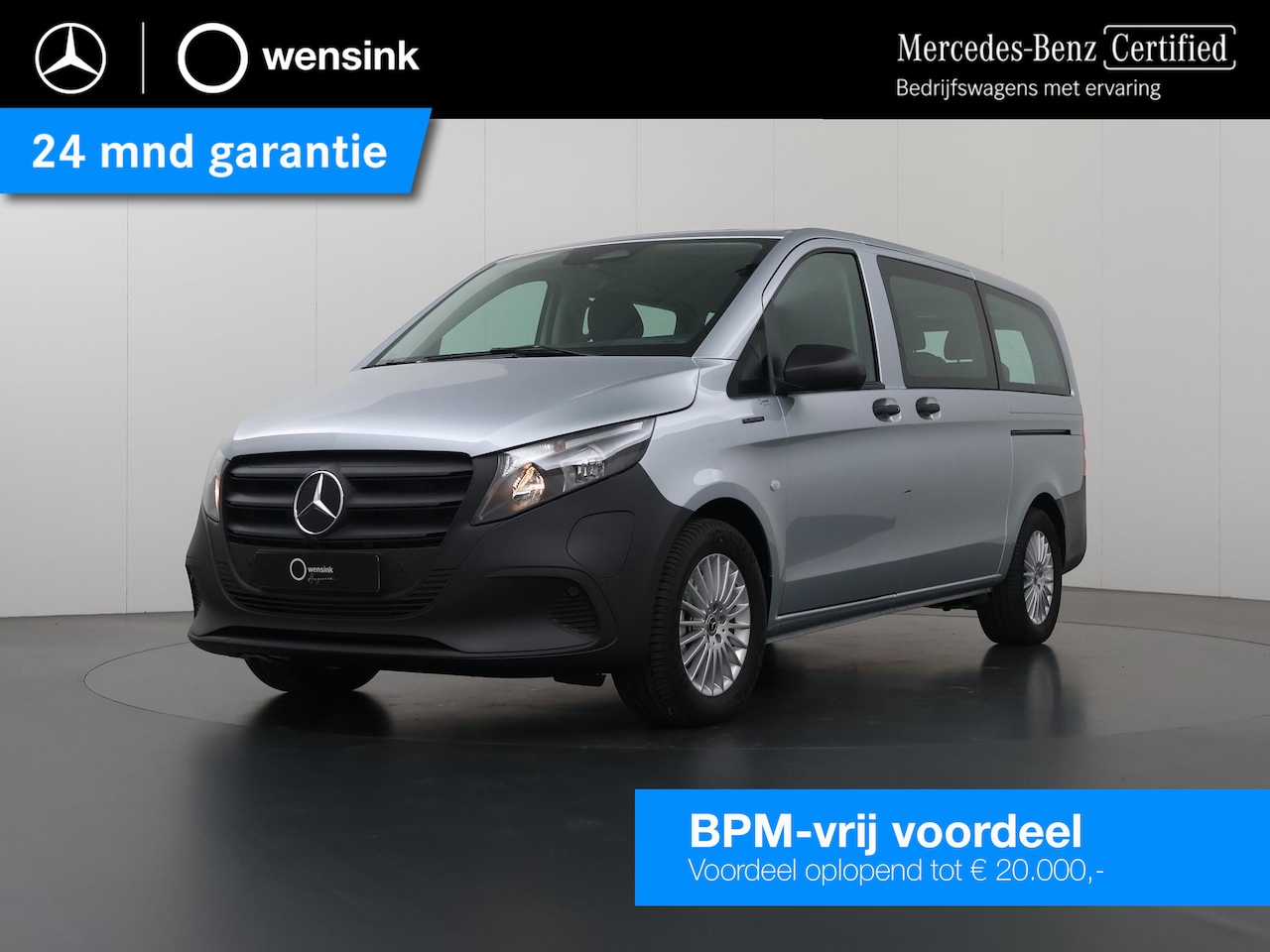 Mercedes-Benz eVito Tourer - 129 L2 PRO 90kWh | 8-PERSOONS | Snelladen 110 KWh | Navigatie | Parkeerpakket | Comfortbes - AutoWereld.nl