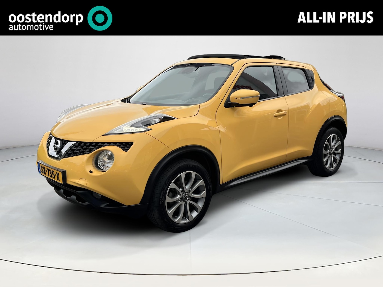 Nissan Juke - 1.6 Tekna | Trekkhaak | Lederen bekleding | Glazen dak | Parkeercamera's | Navigatie | - AutoWereld.nl