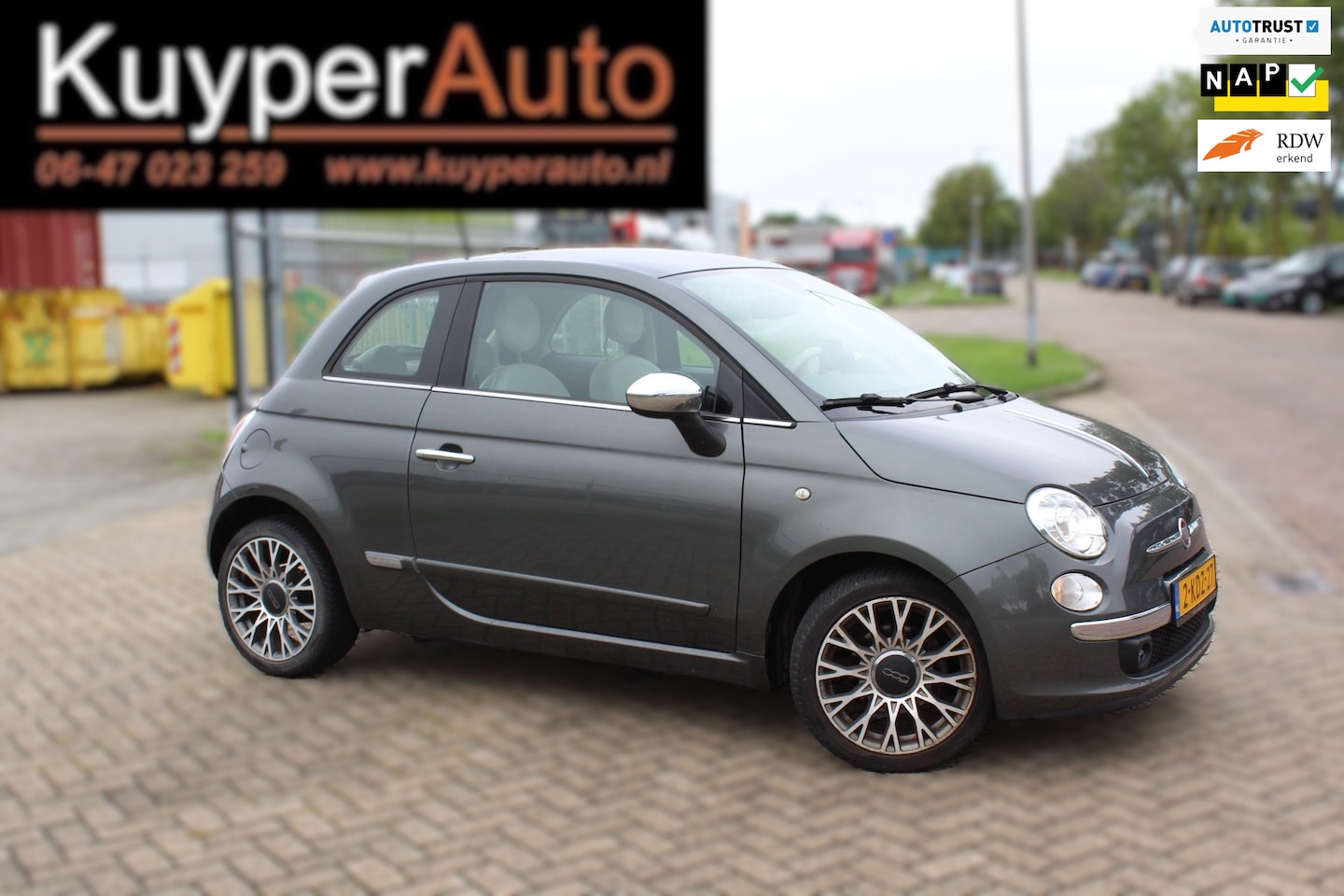 Fiat 500 - 0.9 TwinAir Lounge NAP leder pano airco - AutoWereld.nl
