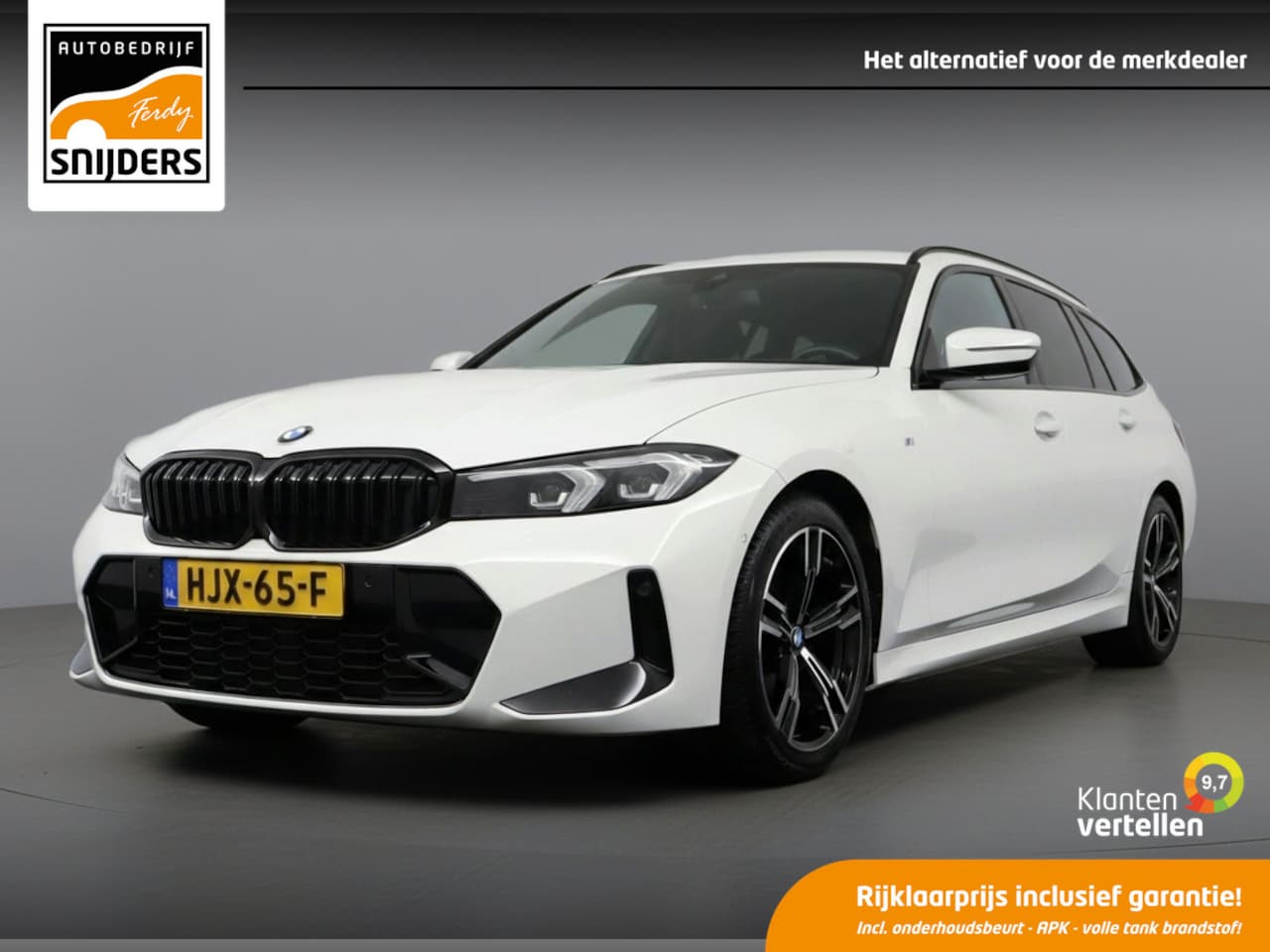 BMW 3-serie Touring - 318i M-Sport Pro Shadowline | AlpinWeiss | Navi | DAB | LED+ | Live-cockpit - RIJKLAAR + B - AutoWereld.nl