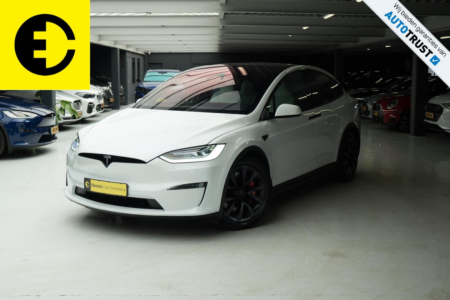 Tesla Model X - Plaid AWD 6p. 100kWh | SOH 89.9% | Wit leder | 1020 PK | Incl.BTW - AutoWereld.nl
