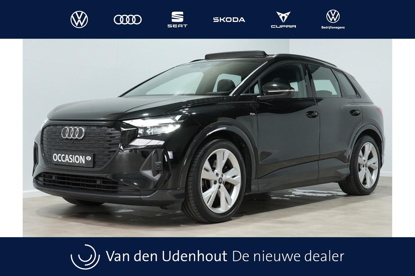 Audi Q4 e-tron - 45 quattro Edition 82 kWh / Panoramadak / Leder / S-Line ex / Navigatie / Warmtepomp WM - AutoWereld.nl
