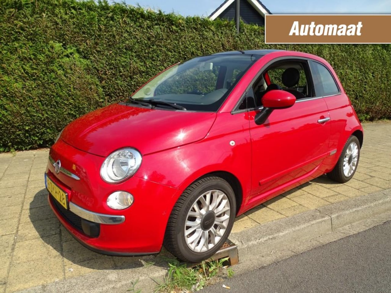 Fiat 500 - 0.9 TWINAIR T LOUNGE-Automaat-Carplay-Navi-Pdc-Came-Media-Blth - AutoWereld.nl