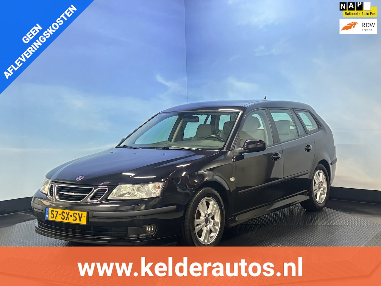 Saab 9-3 Sport Estate - 1.8t Linear Navi | Clima | Cruise | PDC | Trekhaak | Mooie auto! - AutoWereld.nl