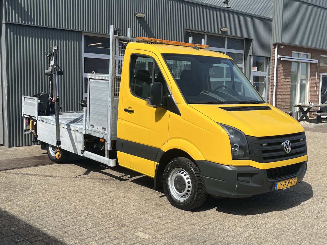 Volkswagen Crafter - 35 2.0 TDI L2H1 HIAB Laadkraan 013T Hijshaak Airco Cruise controle Gereedschapskisten 3-Pe - AutoWereld.nl