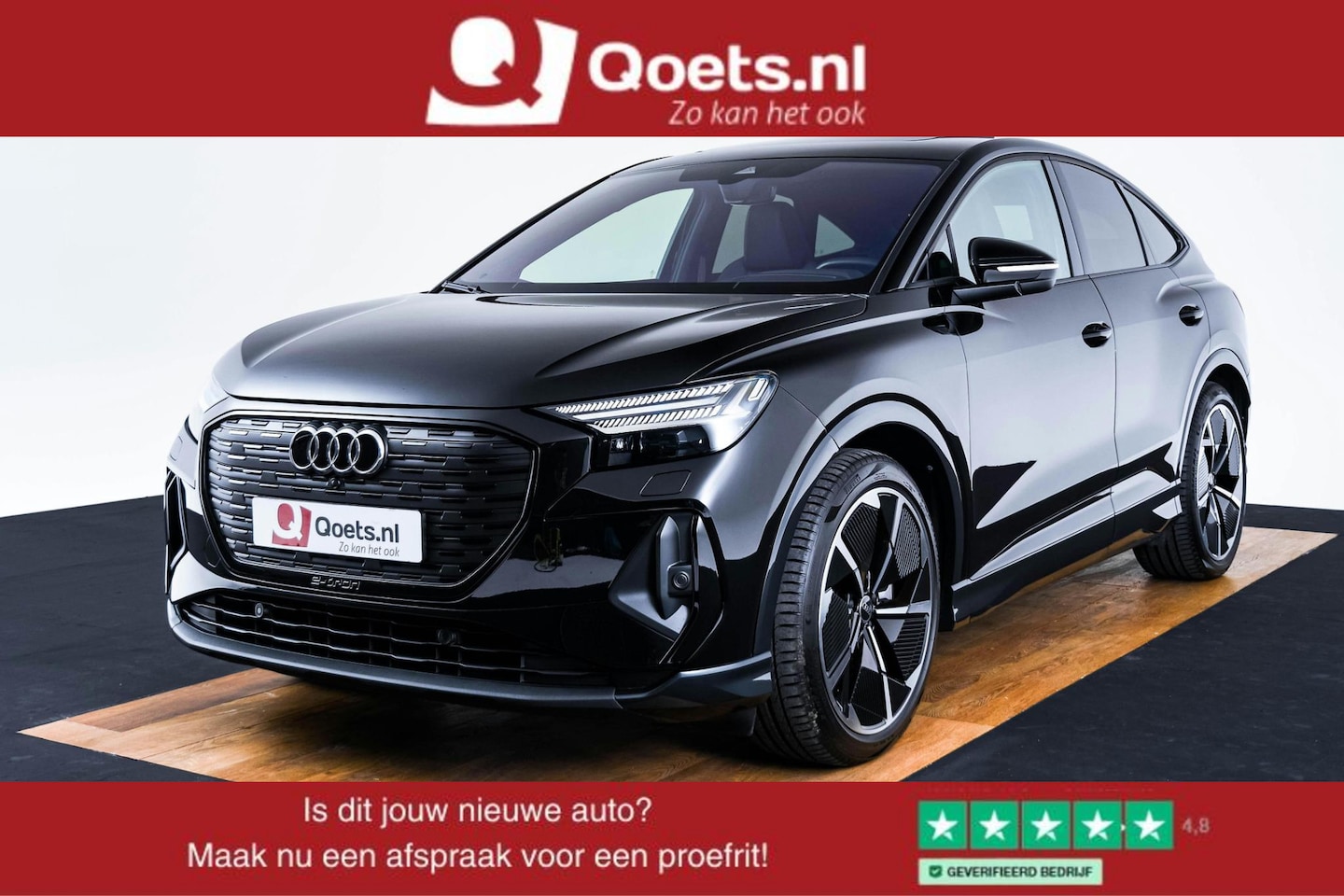 Audi Q4 Sportback e-tron - 45 quattro S Edition 82 kWh Panoramadak - Sonos Audio - Warmtepomp - Veiligheidspakket plu - AutoWereld.nl