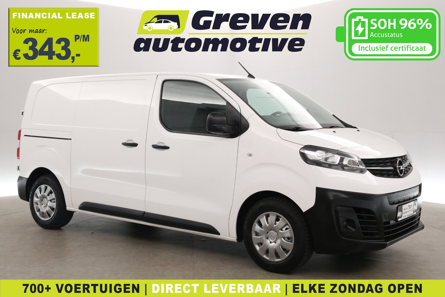 Opel Vivaro-e - L2H1 75 kWh | Snelladen | SOH 96% | 3 Zits | Airco | Cruise | Carplay | Parkeersens. - AutoWereld.nl