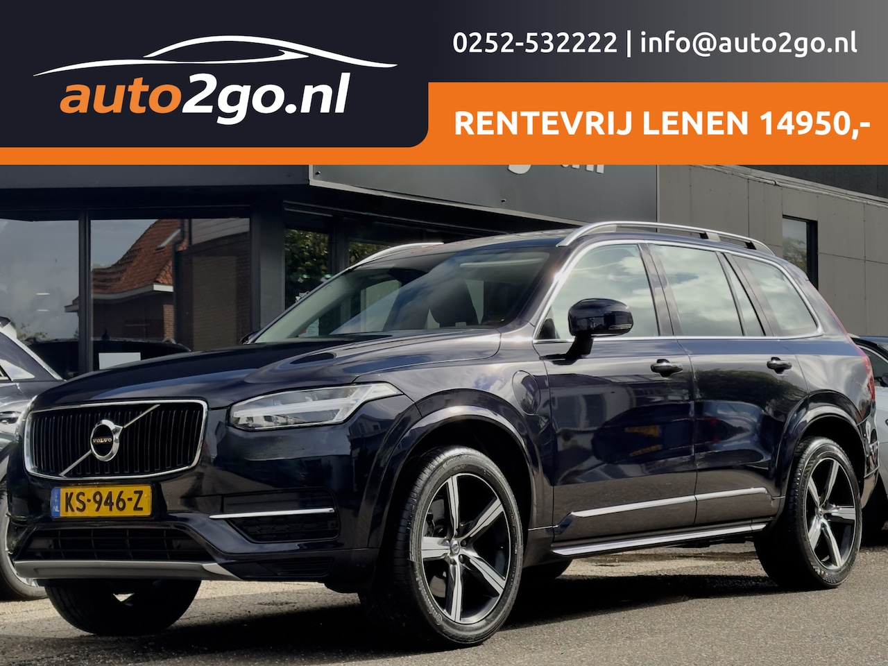 Volvo XC90 - 2.0 T8 AUT8 TWIN-ENGINE AWD MOMENTUM 97D.KM 84,4% SOH 7PERS PANODAK LEDER NAVI CAMERA DIGI - AutoWereld.nl