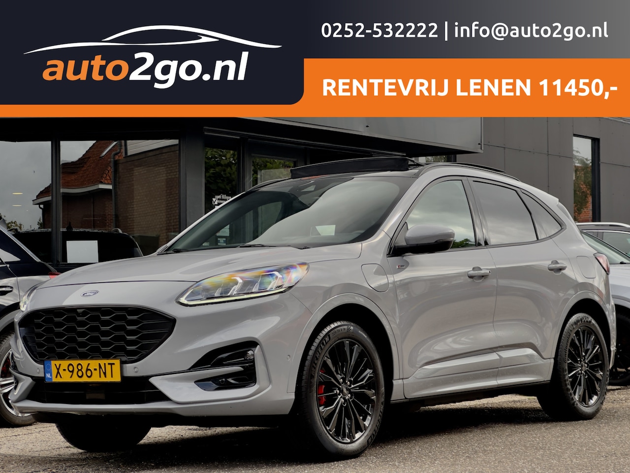 Ford Kuga - 2.5 PHEV GRAPHITE TECH EDITION 91,9% SOH PANODAK LEDER NAVI CAMERA DIGI-DASH APPLE-CARPLAY - AutoWereld.nl