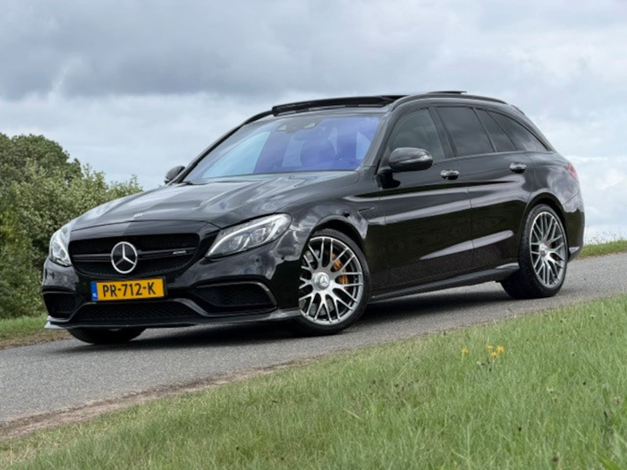 Mercedes-Benz C-klasse Estate - AMG 63 S | Pano |Head-up |Burmester |Camera |Keyless |Memory seats |Carbon |Dealr ondr |Sf - AutoWereld.nl