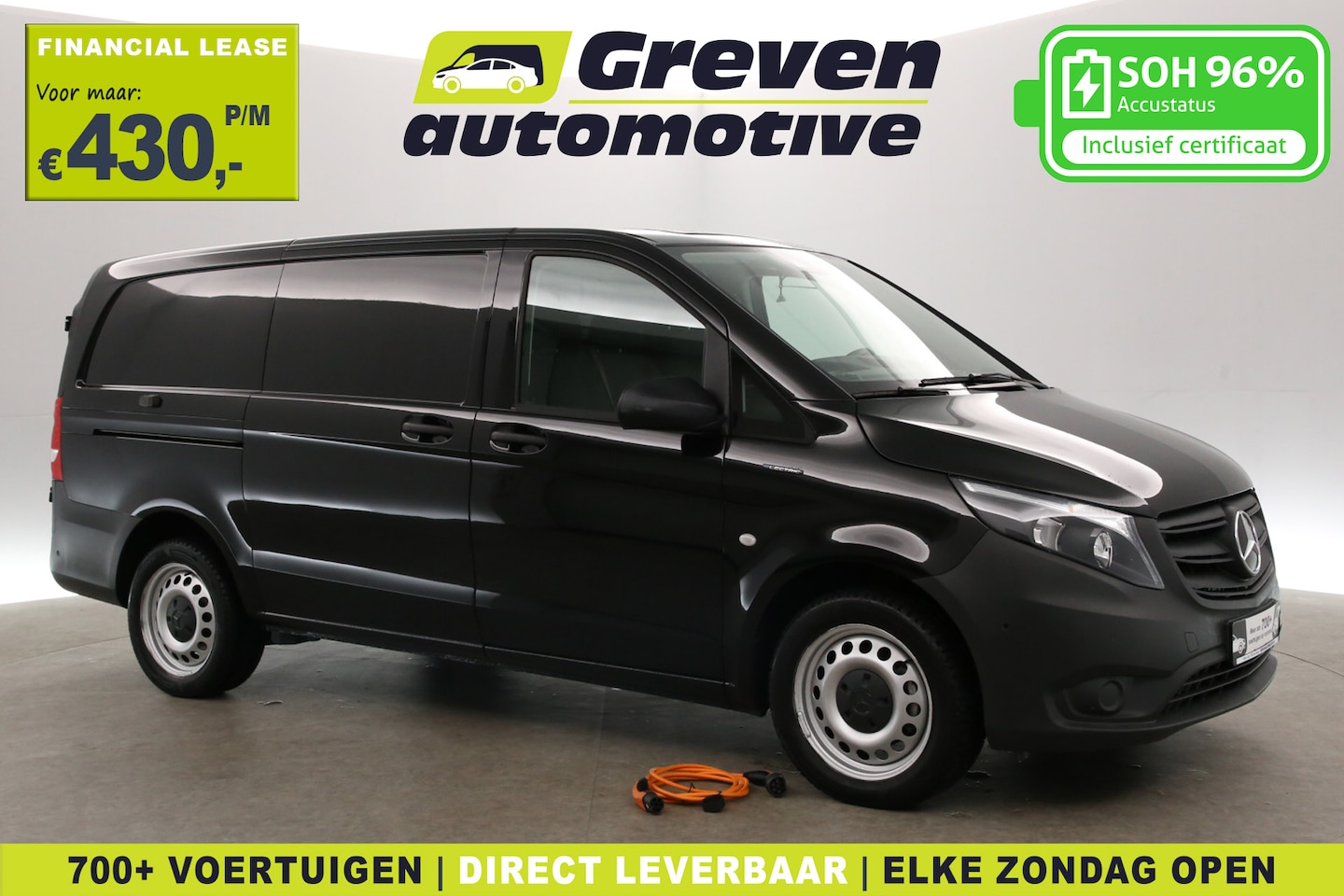 Mercedes-Benz eVito - 66 kWh 112 Lang | Snelladen | SOH 96% | Airco | Camera | Cruise | 3 Zits | Carplay | Parke - AutoWereld.nl