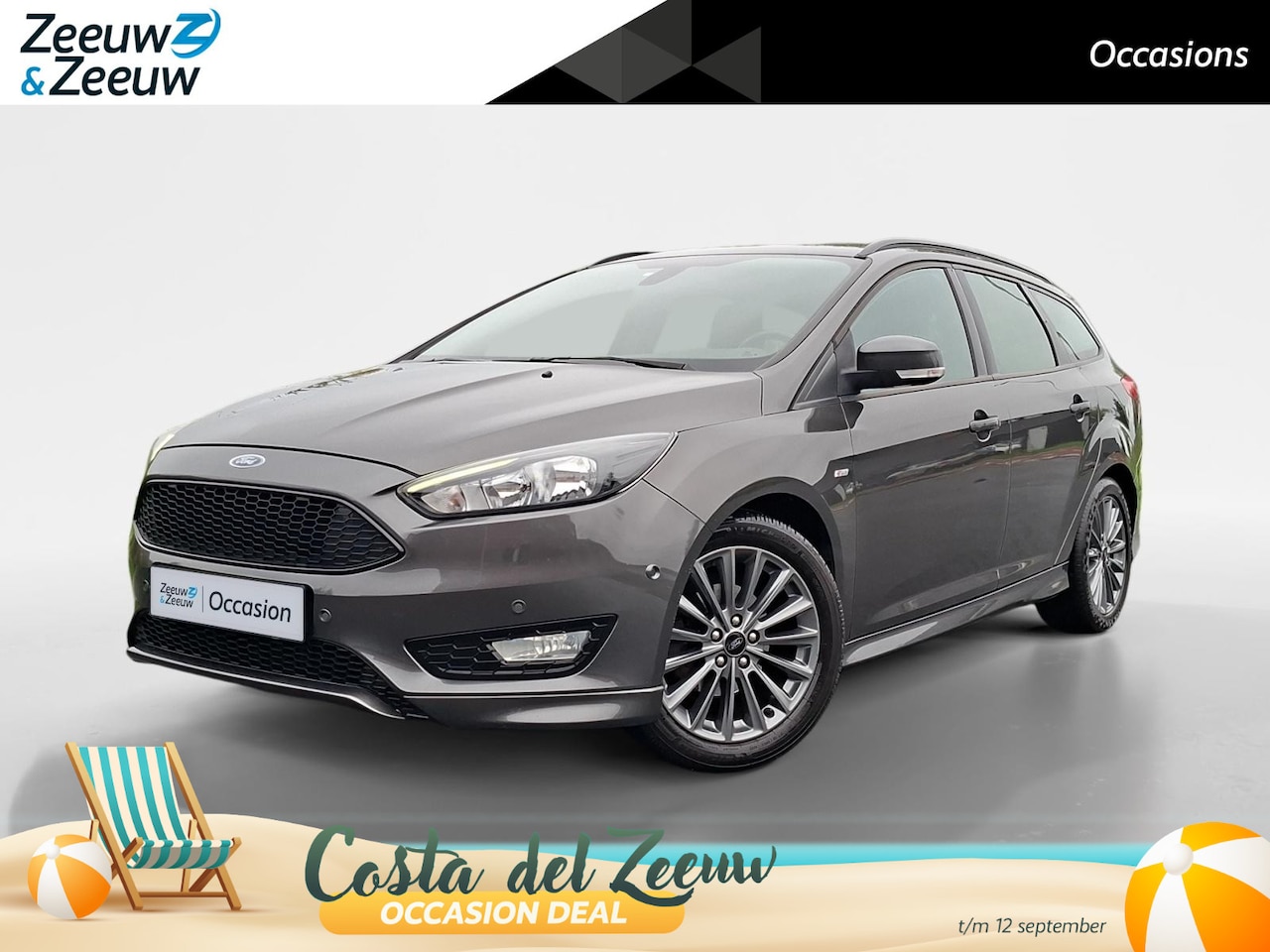 Ford Focus Wagon - 1.0 ST-Line | Nieuwe distributieriem | Parkeersensoren | Navigatie | Climate Control | Voo - AutoWereld.nl