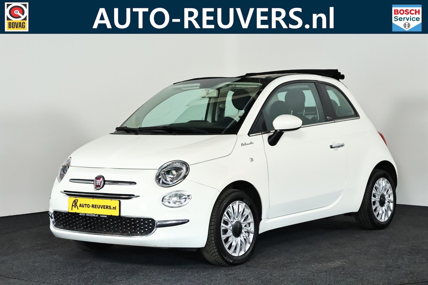 Fiat 500 C - Cabrio 1.0 Hybrid Dolcevita / Navigatie / Cruise / Opendak / Carplay - AutoWereld.nl