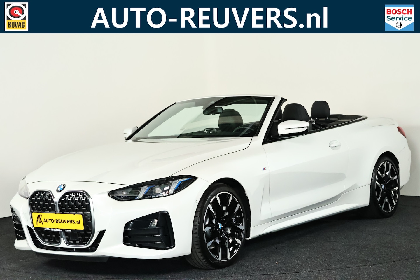 BMW 4-serie Cabrio - 430i xDrive M-Sport / Opendak / Harman Kardon / ACC / HUD / Nekverwarming / 3D view / CarP - AutoWereld.nl