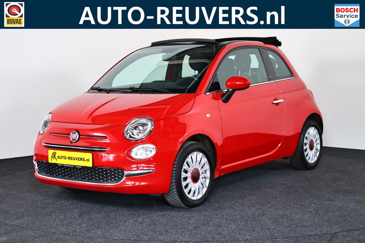 Fiat 500 C - 1.0 Hybrid RED Cabrio / Opendak / Navigatie / Cruise / Carplay - AutoWereld.nl