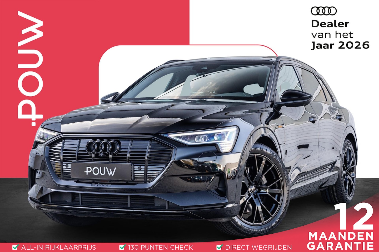 Audi e-tron - 55 408pk quattro S edition 95 kWh | Panoramadak | B&O audio | 21'' velgen | Matrix LED - AutoWereld.nl