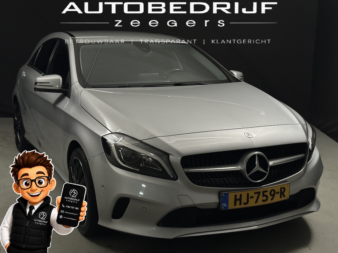 Mercedes-Benz A-klasse - 160 Ambition *Navi*NAP*Zeer goed onderhouden* - AutoWereld.nl