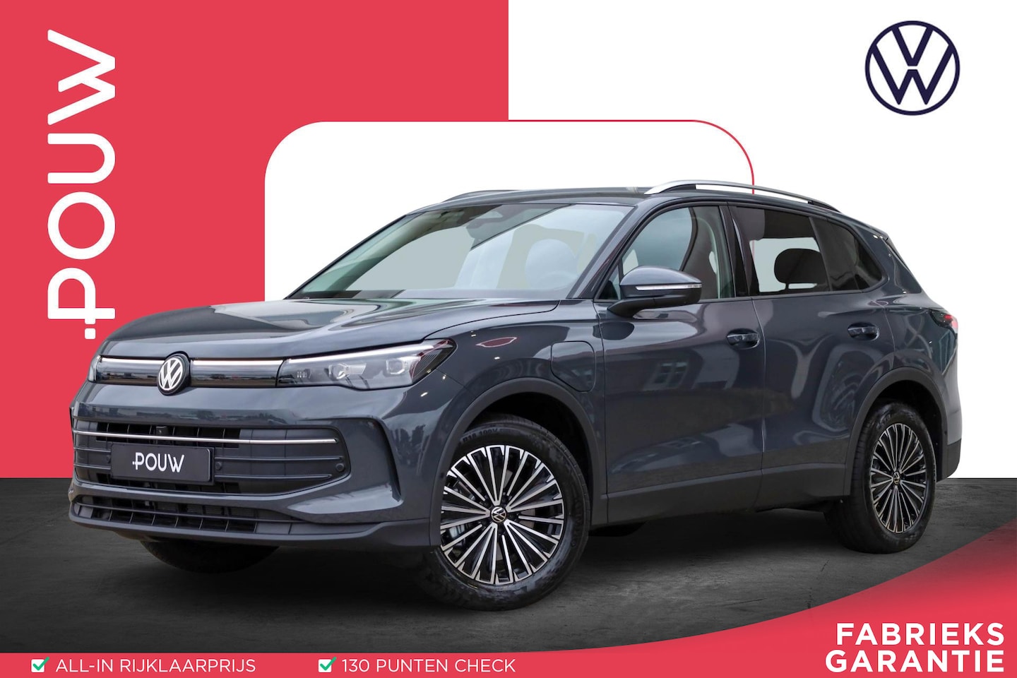 Volkswagen Tiguan - 1.5 eHybrid 204pk Life | Trekhaak | Achteruitrijcamera | Stoelverwarming - AutoWereld.nl
