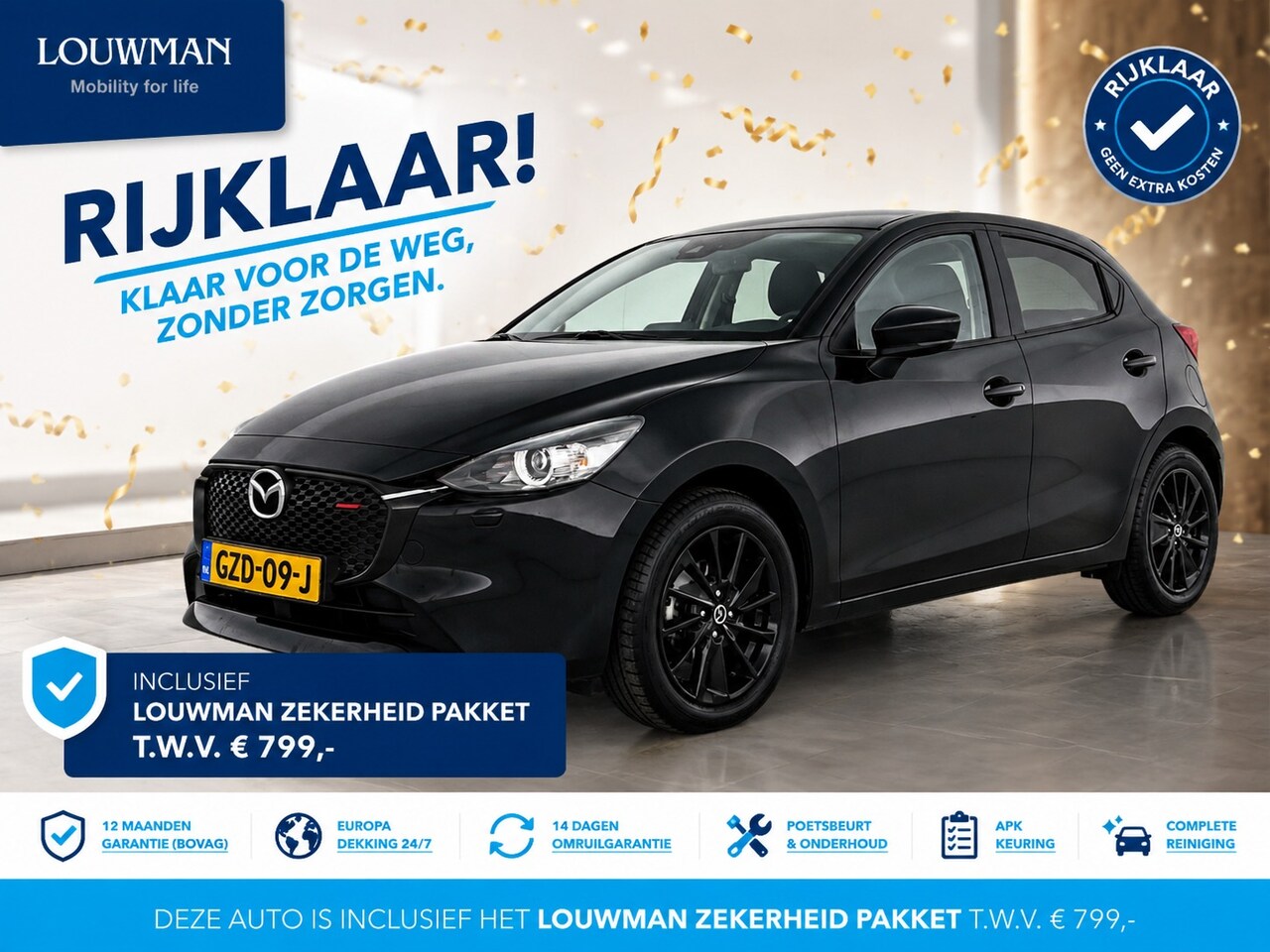 Mazda 2 - 1.5 e-SkyActiv-G 90 Homura | RIJKLAAR INCLUSIEF AFLEVERPAKKET TWV €799,- | - AutoWereld.nl
