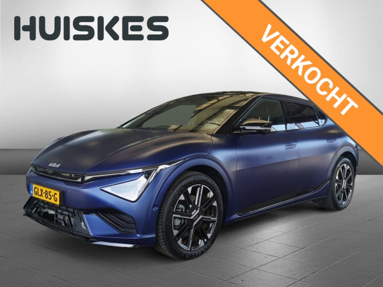 Kia EV6 - GT-Line 84 kWh | Yacht Blue Matte | Trekhaak 1.800kg | Schuif-/kanteldak - AutoWereld.nl