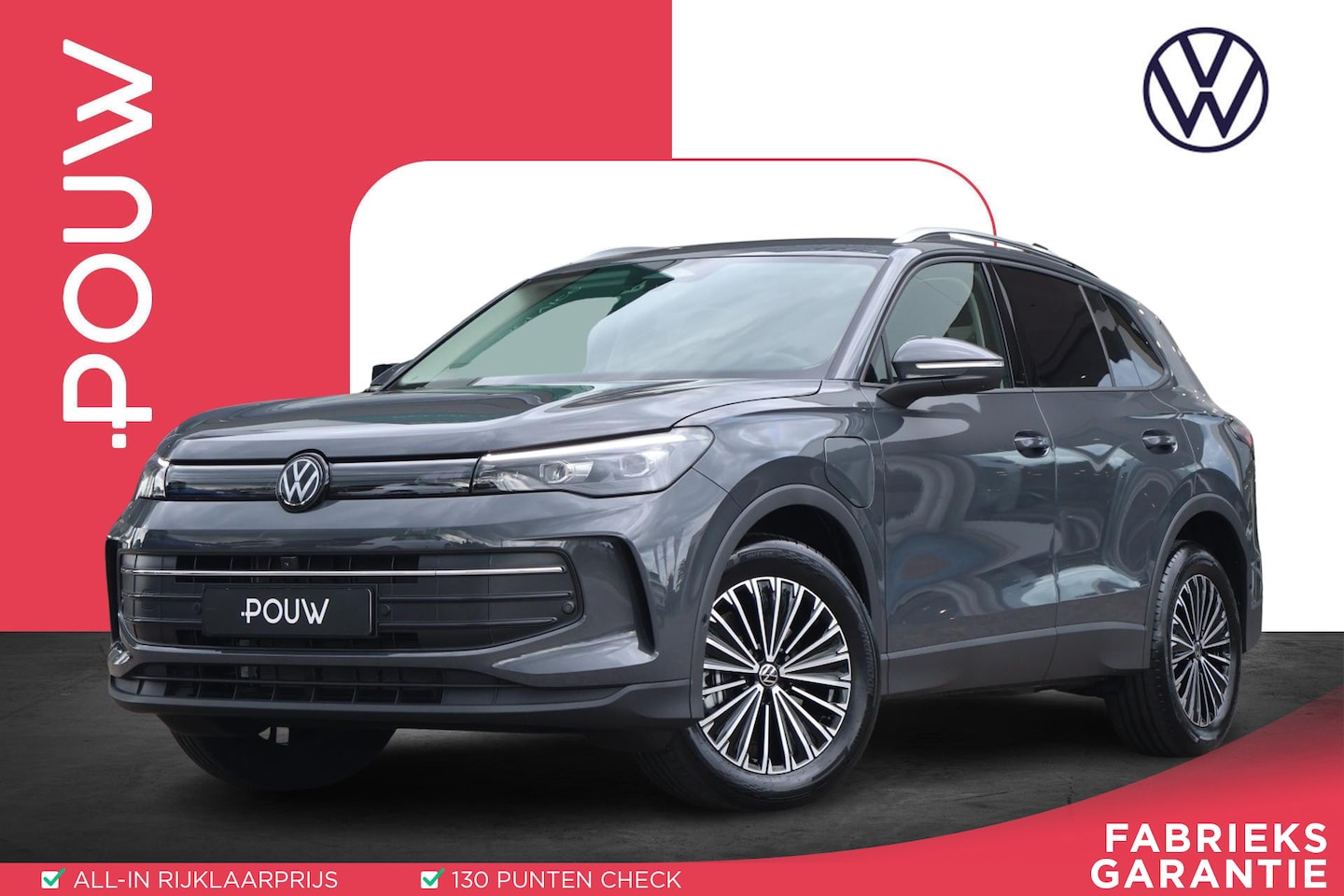 Volkswagen Tiguan - 1.5 eHybrid 204pk Life | SoH 98% | Trekhaak | 360 Camera | Carplay | Adaptive Cruise - AutoWereld.nl