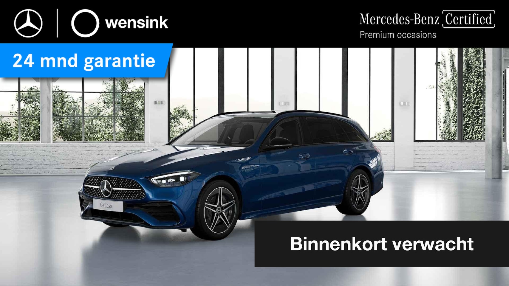 Mercedes-Benz C-klasse - 300 e AMG Line | Trekhaak | 360 graden camera | Night | Panoramadak | Digital Light | Memo - AutoWereld.nl