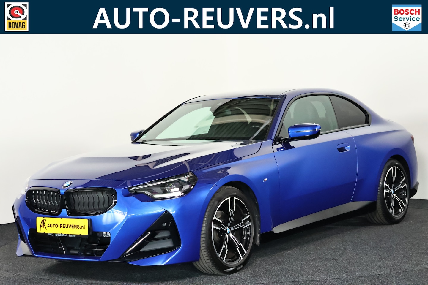 BMW 2-serie Coupé - 218i M-Sport / LED / HUD / Navi / CarPlay / Portimao Blauw - AutoWereld.nl