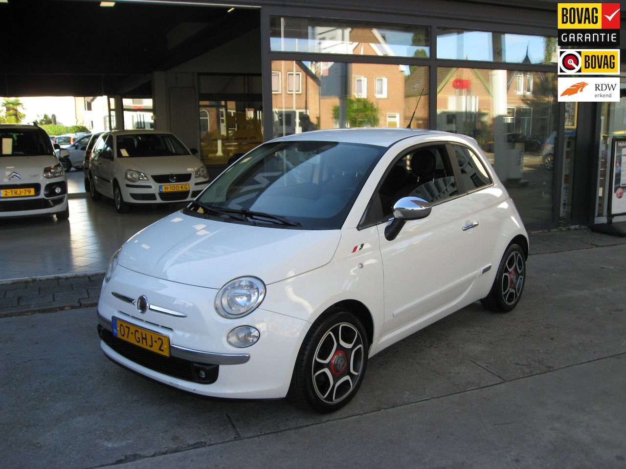 Fiat 500 - Fiat 500 1.2 Sport leder uitgevoerd - AutoWereld.nl