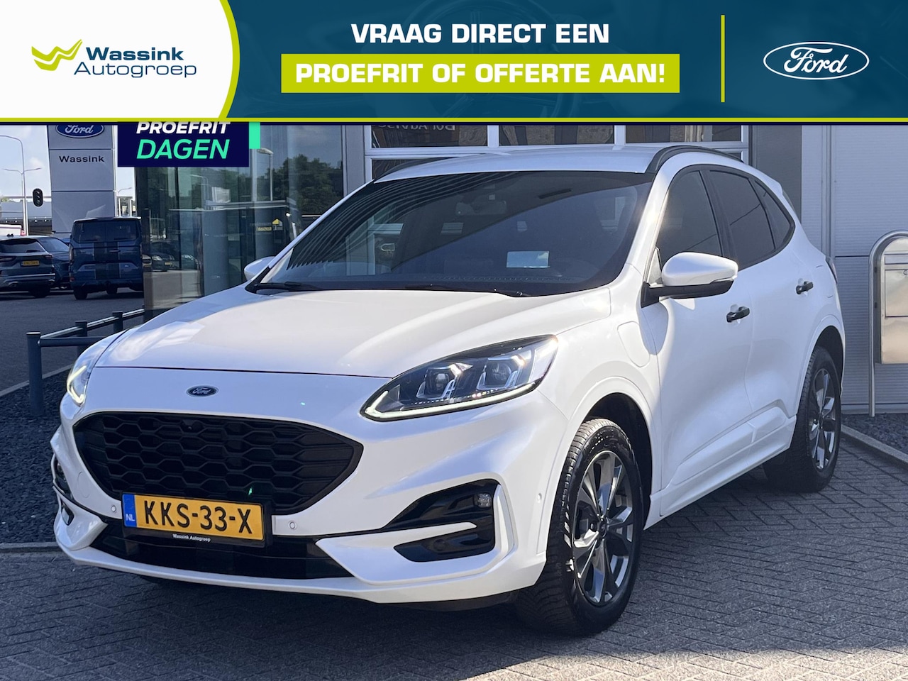 Ford Kuga - 2.5 PHEV ST-Line X Winterpack | Navigatie | Camera | Stoel-Stuur-Voorruit verwarming | - AutoWereld.nl