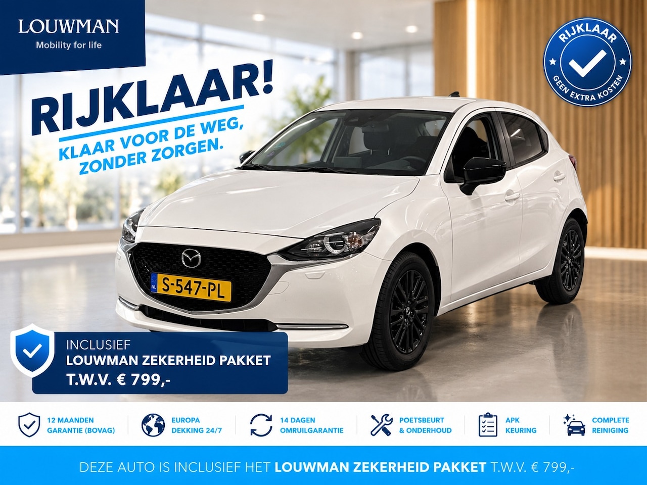 Mazda 2 - 1.5 Skyactiv-G Sportive | RIJKLAAR INCLUSIEF AFLEVERPAKKET TWV €799,- | - AutoWereld.nl