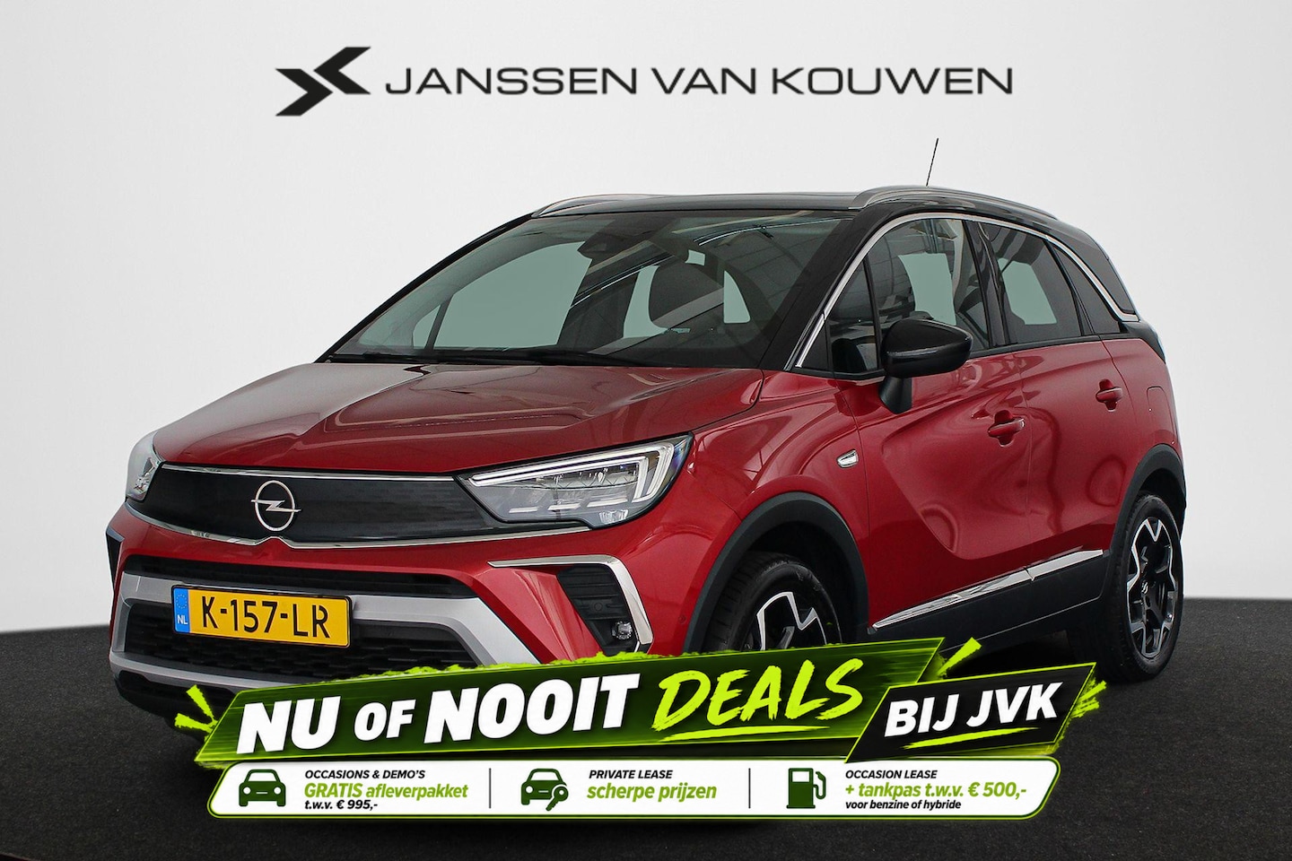 Opel Crossland - 1.2 Turbo Ultimate Automaat Panoramadak Winter en Assistentie Pakket - AutoWereld.nl