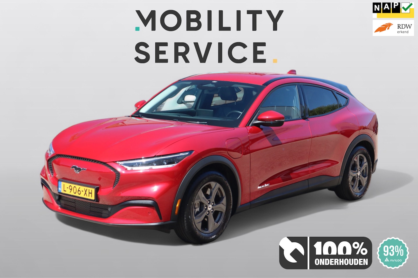 Ford Mustang Mach-E - RWD 75 kWh SOH93% Leder Clima LED CarPlay Lane ACC - AutoWereld.nl
