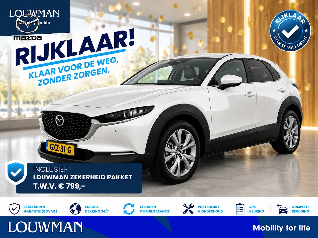 Mazda CX-30 - 2.0 e-SkyActiv-G M Hybrid Exclusive-line | RIJKLAAR INCLUSIEF AFLEVERPAKKET TWV €799,- | 3 - AutoWereld.nl