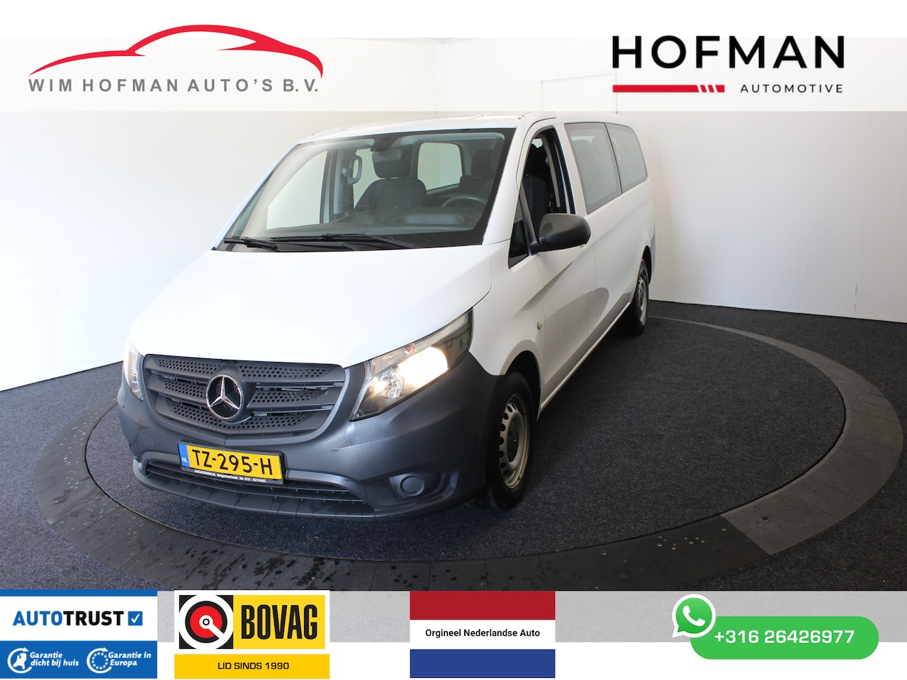 Mercedes-Benz Vito Tourer - APK t/m 05-2027 109 BlueTEC XL L3 9 Pers Trekh Airco BPM-Vrij - AutoWereld.nl