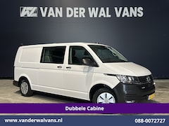 Volkswagen Transporter - 2.0 TDI 150pk 4Motion L2H1 Dubbele Cabine Euro6 Airco | 5-Zits | Apple Carplay | Cruisecon