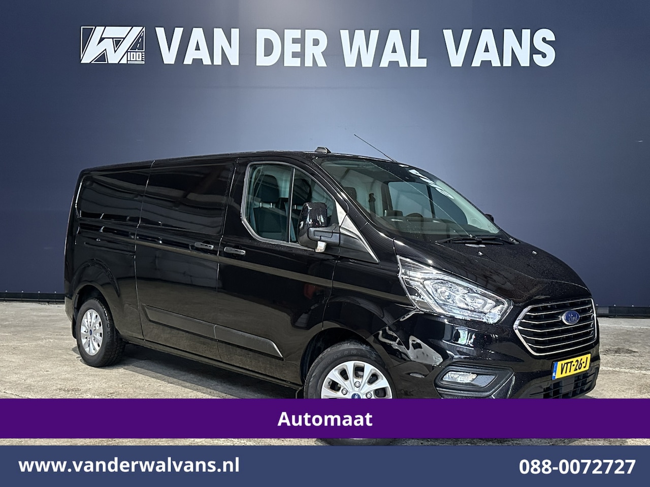 Ford Transit Custom - 2.0 TDCI 130pk Automaat L2H1 Euro6 Airco | 2x zijdeur | Camera | LED | Apple Carplay | Cru - AutoWereld.nl